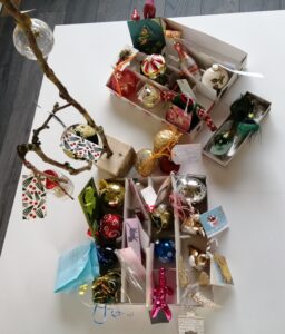Kerstballen met wens